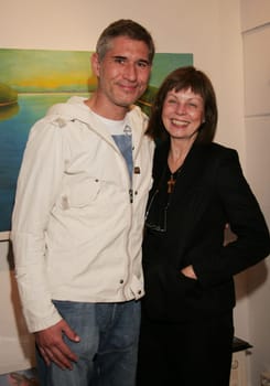 Exhibition "Beauty"" by the former model Bettina Hagen in the BONGA Gallery Rothenbaumchaussee Hamburg /Painters Frank Bürmann and Bettina Hagen"