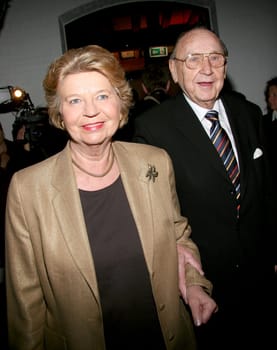 Barbara and Hans-Dietrich Genscher at the 60 years Spiegel Gala in hamburg's Speicherstadt /08.01.2007