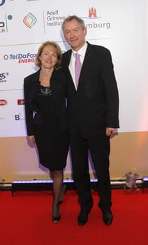 Lutz Marmor with wife Edith ,Deutscher Radiopreis 2010 in Hamburg on 17.09.2010