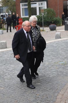 Funeral Service Loki _Schmidt,St. Michaelis Church Hamburg,01.11.2010 / Uwe Seeler and Mrs. Ilka Seeler