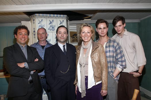 Simon & the Okas set date at Cinegate Studios Hamburg with the actors/ Patrick Knippel ,Marc-Daniel Dichant ,Jan Josef Liefers,Christiane Scholz,Karl Linnertorp ,Stefan Gödicke