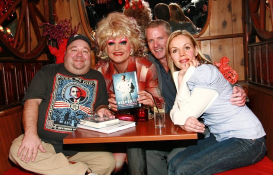 Invitation to the press event: PETA Vice President Dan Mathews,Dirk Bach,Olivia Jones,Petra Neftel / Presentation of the new book "RESPEKT!"" Photo: PETA Vice President Dan Mathews,Dirk Bach,Olivia Jones,Petra Neftel"