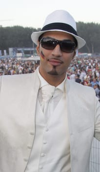 Mehrzad Marashi . Wedding party with family at the Fanfest Hamburg
