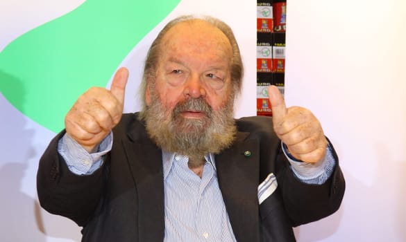 Bud Spencer -Carlo Pedersoli- signs his book - My life,my films - The autobiography- in the Thalia Bookstore Hamburg