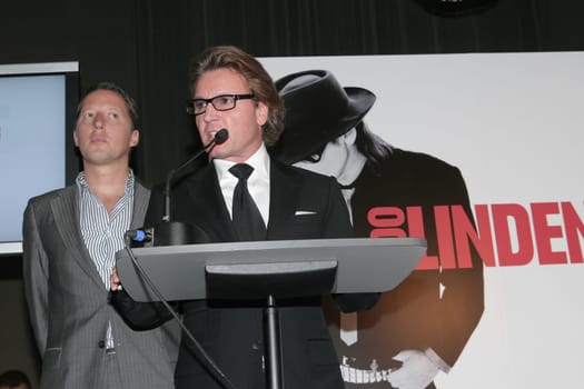 Bernd Dopp ,Warnerchef Gold and Platinum for Udo Lindenberg and contributors of his album at Edelschuppen Bank in Hamburg on 23.06.2008