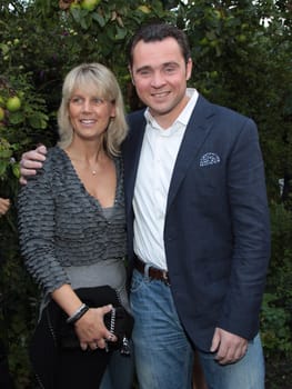 Dirk Kowalke and wife Natalie ,Summer Party Straub and Linardatos,Hamburg 2011