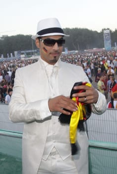 Mehrzad Marashi . Wedding party with family at the Fanfest Hamburg