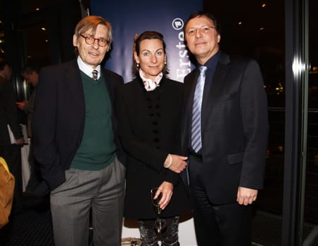 Jahres-Pressekonferenz der ARD-Koordination Fernsehfilm und der ARD Degeto in Hotel Hafen Hamburg  /Verena Kulenkampff, ARD-Koordinatorin Fernsehfilm, Jörn Klamroth, ARD Degeto Geschäftsführer, Volker Herres, Programmdirektor Erstes Deutsches Fernsehen