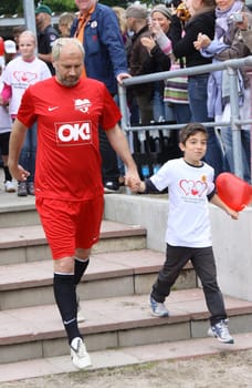 Jorge Gonzalez Kicking with heart 2011 Charity Football Tunier at Viktoria Stadium ,for children's heart station at the University Heart Center Hamburg on 29.05.2011