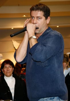 Michael Hirte - Supertalent 2008 on promotion tour in Hamburg on 19.12.2008