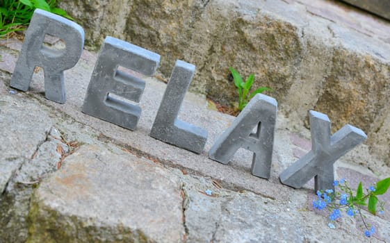 Relax word letters
