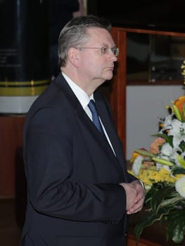 DFB President Reinhard Grindel in Magdeburg