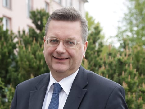 DFB President Reinhard Grindel in Magdeburg