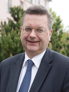 DFB President Reinhard Grindel in Magdeburg