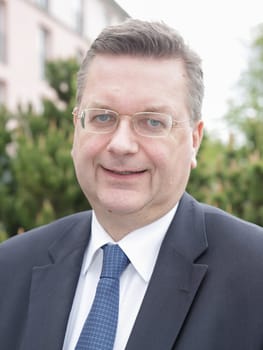 DFB President Reinhard Grindel in Magdeburg