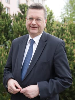 DFB President Reinhard Grindel in Magdeburg
