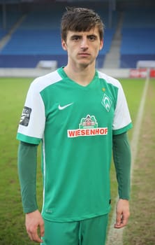 Enis Bytyqi (SV Werder Bremen) 3rd league season 2015/2016 point game 1.FC Madeburg against U23 Werder Bremen in Magdeburg