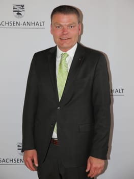 Holger Stahlknecht (CDU) Interior Minister of the State of Saxony-Anhalt at the reception of the Prime Minister Dr. Reiner Haseloff for the DHB Cup winner 2016 SC Magdeburg