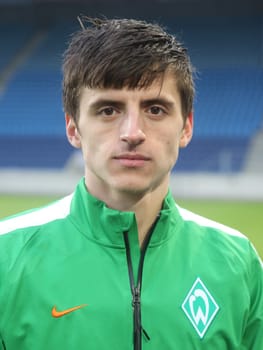Enis Bytyqi (SV Werder Bremen) 3rd league season 2015/2016 point game 1.FC Madeburg against U23 Werder Bremen in Magdeburg