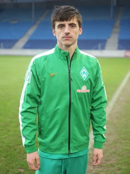 Enis Bytyqi (SV Werder Bremen) 3rd league season 2015/2016 point game 1.FC Madeburg against U23 Werder Bremen in Magdeburg