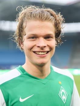 Jesper Verlaat (SV Werder Bremen U23) 3rd league season 2015/2016 point game 1.FC Madeburg against U23 Werder Bremen in Magdeburg