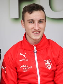 Mike-Steven Bähre (Hallescher FC) 3rd League Season 2015/2016 Point game Hallescher FC against SG Dynamo Dresden