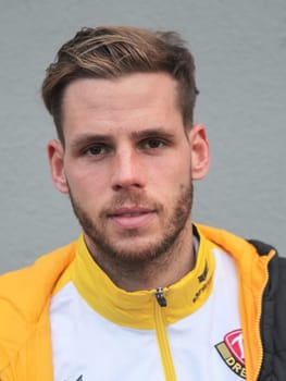 Justin Eilers (SG Dynamo Dresden) 3rd League Season 2015/2016 Point game Hallescher FC against SG Dynamo Dresden