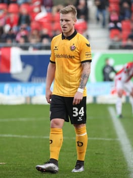 Marvin Stefaniak (SG Dynamo Dresden) 3rd League Season 2015/2016 Point game Hallescher FC against SG Dynamo Dresden
