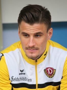 Stefan Kutschke (SG Dynamo Dresden) 3rd League Season 2015/2016 Point game Hallescher FC against SG Dynamo Dresden