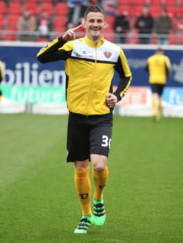 Stefan Kutschke (SG Dynamo Dresden) 3rd League Season 2015/2016 Point game Hallescher FC against SG Dynamo Dresden