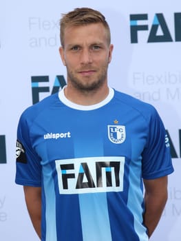 Lars Fuchs (1.FC Magdeburg) in the squad1. FC Magdeburg 3.Liga season 2015/2016