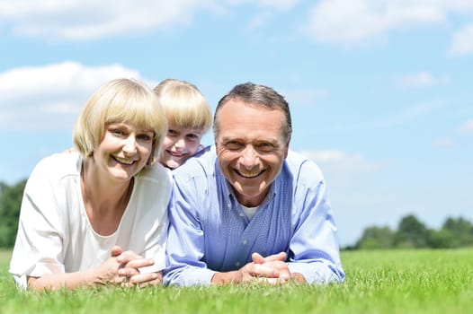 Concept of happy family relations and carefree leisure time
