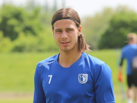 Tobias Schwede test player at 1.FC Magdeburg during training on 12.5.2016 in Magdeburg