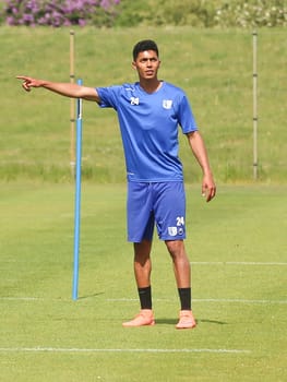 Tarek Chahed ( 1.FC Magdeburg) during training on 12.5.2016 in Magdeburg