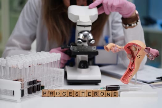 Investigating the significant role of progesterone in reproductive health through advanced microscopy techniques