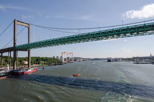Bridge over the river in Gothenburg