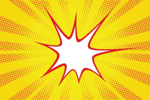 retro comic yellow background raster gradient halftone pop art retro style