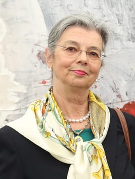 Karin Rabbethge-Egloffstein in the state capital Magdeburg at the reception by the Mayor Dr. Lutz Trümper (independent) on May 22,2016