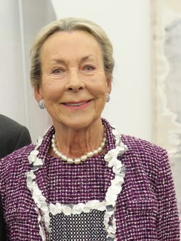 Edda Darboven (wife of Albert Darboven) in the state capital Magdeburg at the reception by the Mayor Dr. Lutz Trümper (independent) on May 22,2016