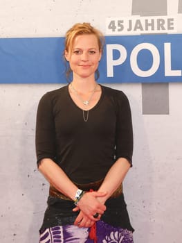 Actress Maria Simon (Chief Inspector Olga Lenski ) in police call 110 Brandenburg at the premiere "Endstation"" - 45 years police call 110 at CinemaxX Magdeburg on 23.05.2016"