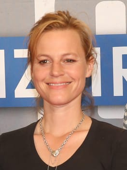 Actress Maria Simon (Chief Inspector Olga Lenski ) in police call 110 Brandenburg at the premiere "Endstation"" - 45 years police call 110 at CinemaxX Magdeburg on 23.05.2016"