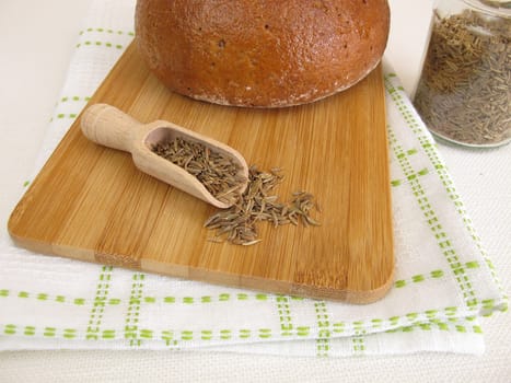 Caraway bread - mixed rye bread with cumin