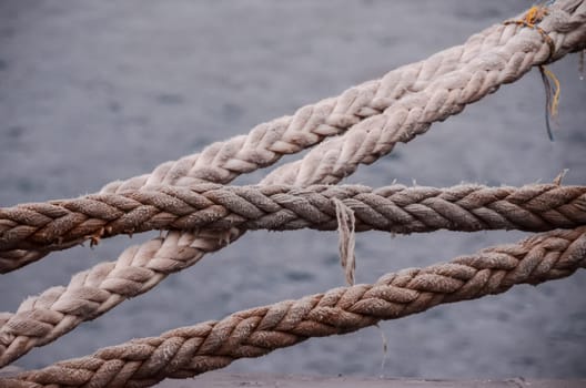 Picture of an Old Vintage Naval Rope