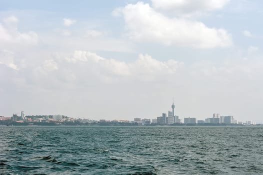 beautiful view from a boat in Pattaya,Thailand