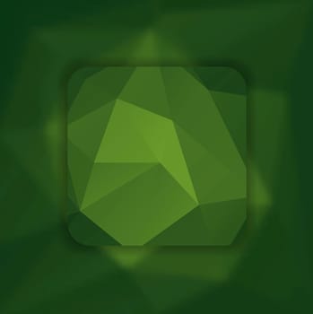Abstract green modern polygonal background