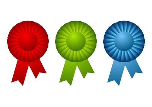 Bright abstract rosettes design