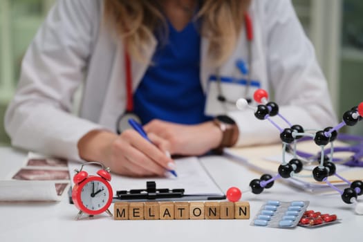 A healthcare professional is currently conducting a detailed study on the effects of melatonin within a lab setting