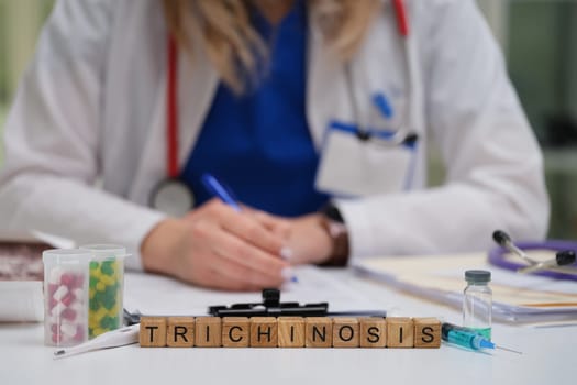 A dedicated healthcare professional is studying trichinosis, highlighting its importance in medicine