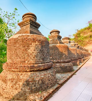 Buddhist temple Shai-thaung in Mrauk U. Myanmar.