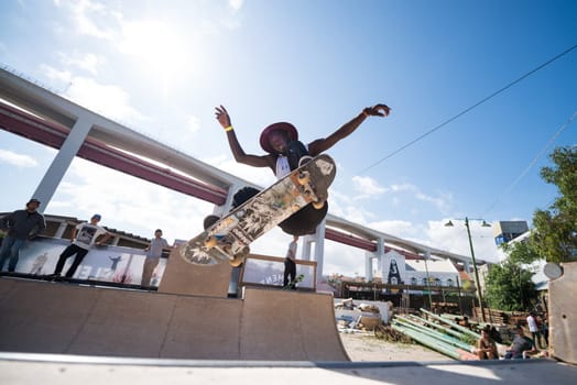LISBOA, PORTUGAL - JUNE 4, 2016: Zenildo Guilherme during the Element Ramp Tour Farewell.